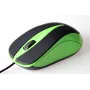 Bedrade optische muis 800dpi zwart & groen MT1091G