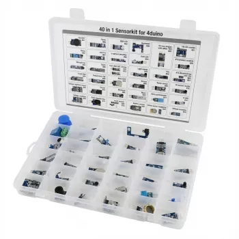 Sensorkit ALLNET 4duino 40-in-1 set met verschillende sensoren en modules voor microcontrollerprojecten