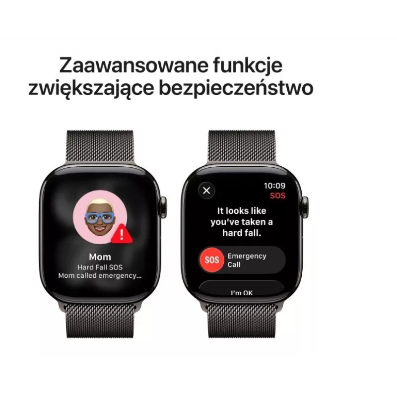 Apple Watch Series 11 GPS + Cellular 46mm Slate titanium behuizing met Slate Milanese Loop M/L