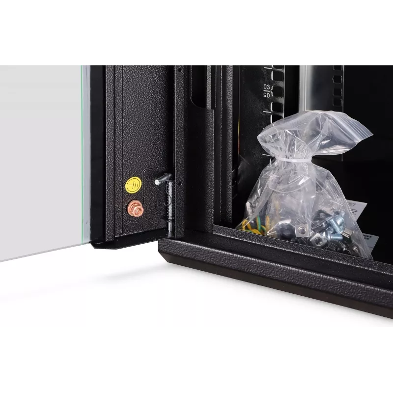 Wandgemonteerde 19-inch rackkast DIGITUS Dynamic-N DN-37101 — 7U, 600x450 mm, IP20, slot met sleutel, gedemonteerd