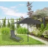 Tuinparasol Extralink opvouwbaar 3 m, groot, grafiet