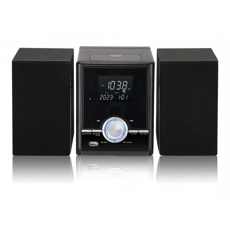 Toren-stereoset Eltra JOWISZ BT CD USB zwart – zuil-luidsprekersysteem met Bluetooth, cd-speler en USB
