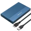 Externe 2,5 inch SSD/HDD-behuizing QOLTEC 52276 USB 3.0 SATA tot 2 TB