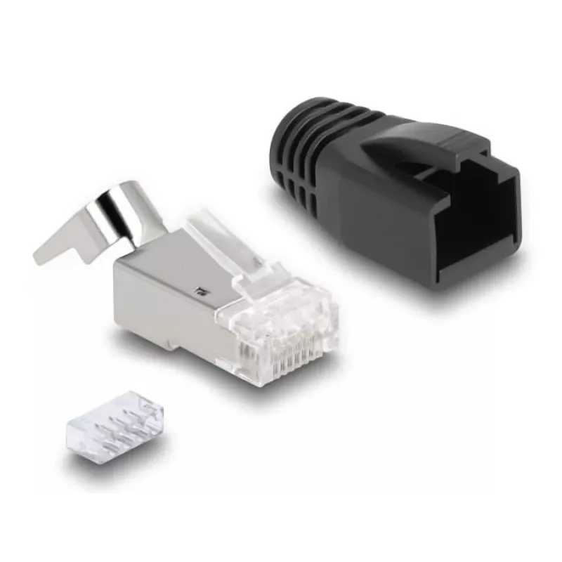DeLOCK 66903 kabelverbinder RJ-45 zwart metaalachtig stekker 25 stuks