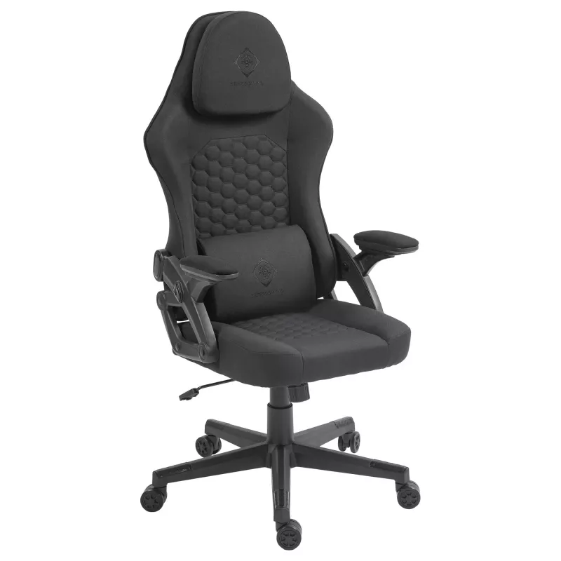 Deltaco DC130 gamingstoel soft woven mesh zwart (GAM-180)