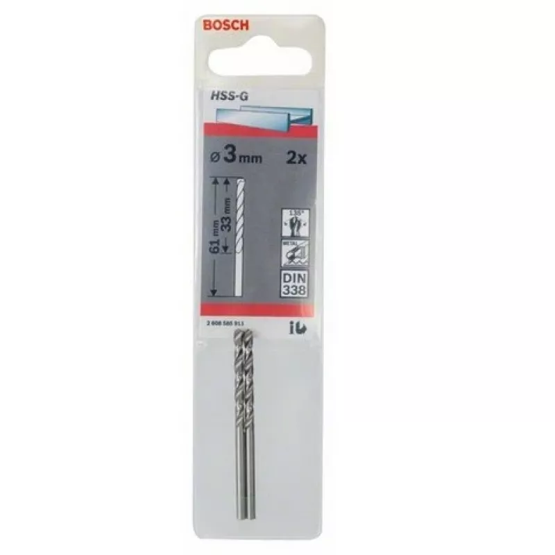Spiraalboor Bosch metaalboor HSS-G DIN 338