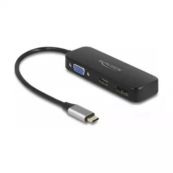 DeLOCK USB Type-C adapter naar VGA HDMI DisplayPort 4K 60 Hz