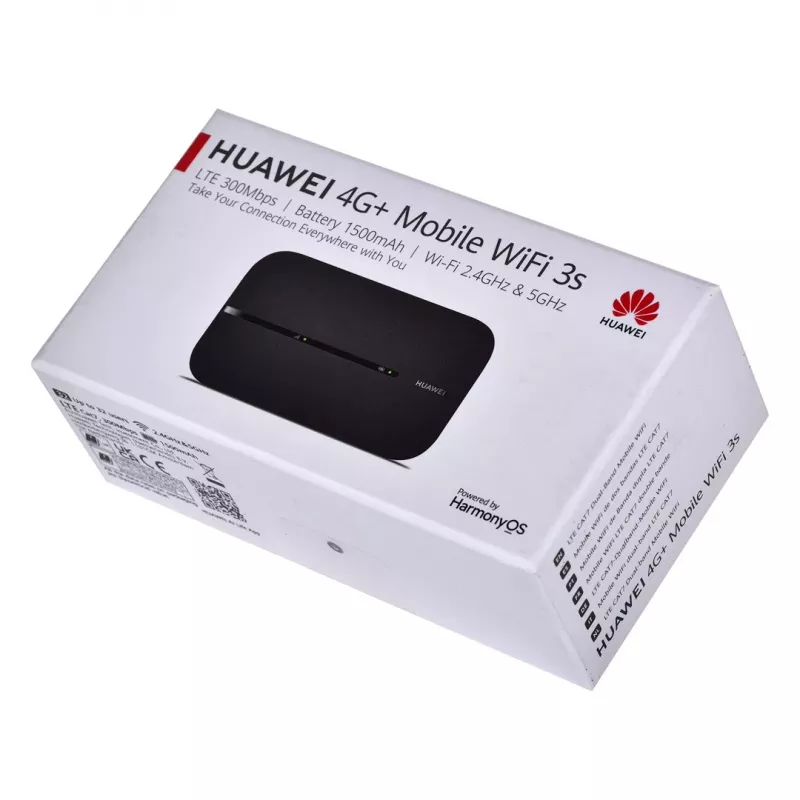 Huawei 4G Mobile WiFi 3 draadloze router dual-band (2,4 GHz / 5 GHz) zwart