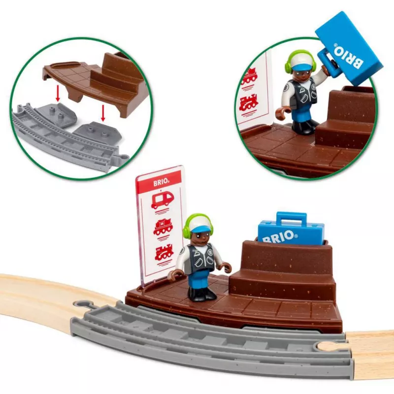 World - treinset met terugtrekmotor, speelvoertuig