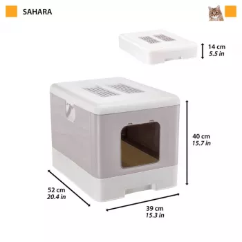 FERPLAST Sahara Green - kattenbak - 52 x 39 x 40cm