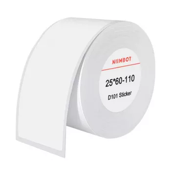 Thermische etiketten NIIMBOT 25 x 60 mm wit, 110 stuks