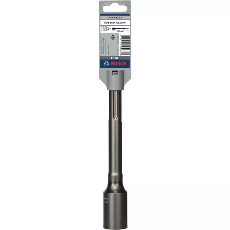 Bosch adapter voor tweedelige SDS max-kernboren, adapter, SDS Max, metaal, 1 stuk, 200 mm