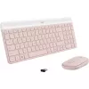 Logitech Slim Wireless Combo MK470 - toetsenbord-muisset - draadloos - 2,4 GHz - QWERTY - rosé (920-011314)