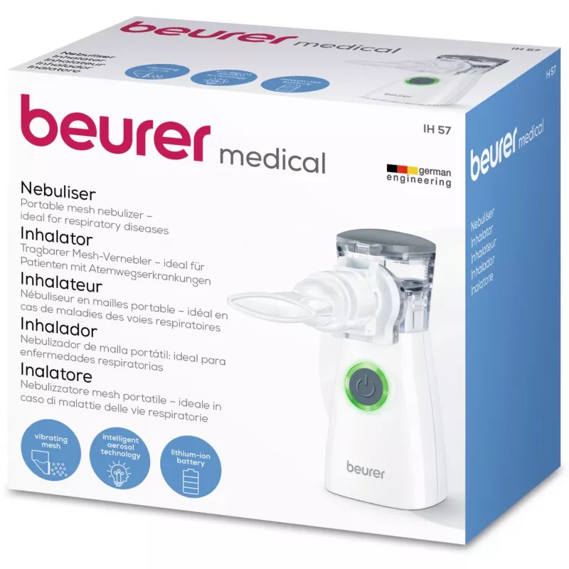 Beurer IH 57 vernevelaar met volwassenen- en kindermasker, batterijgevoed