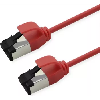 ROLINE S/FTP patchkabel Cat.8.1, slank, PoE, rood, 3m (21.15.3413)