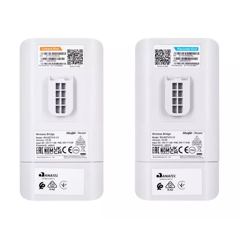 Ruijie Networks RG-EST310 V2 draadloos access point 867 Mbit/s wit Power over Ethernet (PoE)