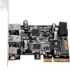 SilverStone ECU05 - USB-adapter - PCIe 2.0 x2 low profile - USB 3.1 Type-C x 1 + USB3.0 x 2 + USB3.0 (intern) x 2 (SST-ECU05)
