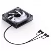 120mm ARGB PWM-behuizingsventilator Jonsbo ZA-120 zwart, model ZA-120B