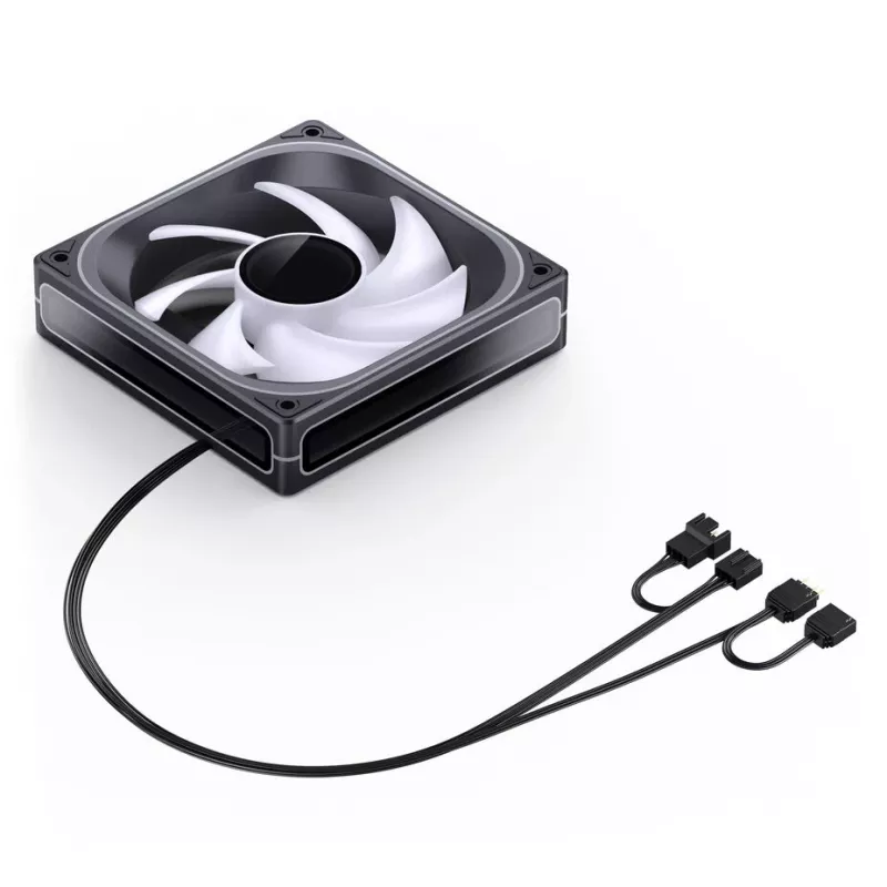 120mm ARGB PWM-behuizingsventilator Jonsbo ZA-120 zwart, model ZA-120B