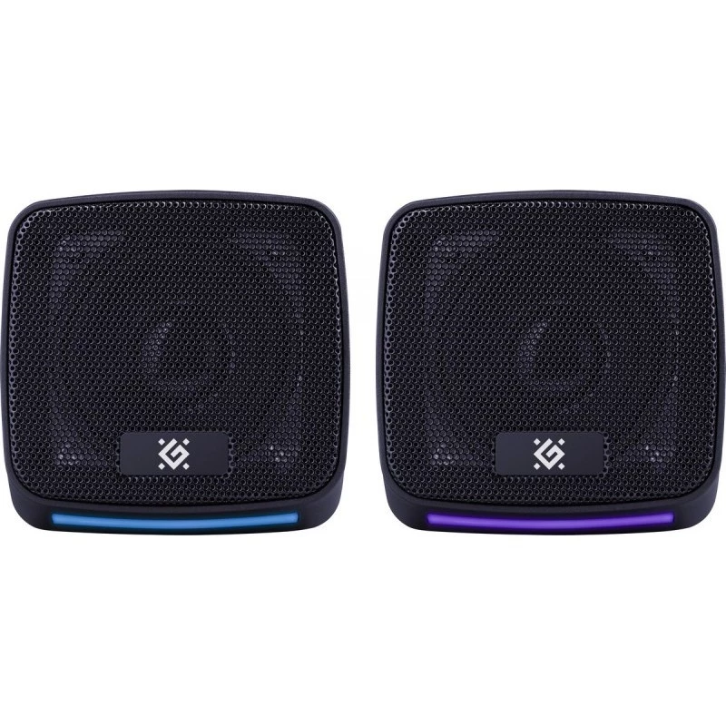 Defender J3 2.0 pc-speakers, 6 W, LED, USB-voeding, AUX, 90–20000 Hz, zwart