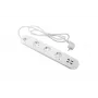 Slimme stekkerdoos Denver SHP-300U 3 AC-stopcontacten type E 4 wit