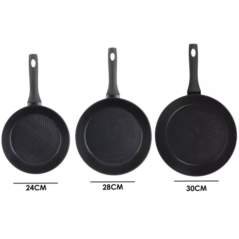 Braadpannenset Salter BW08773 3-delig — 20/24/28 cm antiaanbaklaag braadpannen