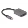 DeLOCK USB Type-C-kaartlezer aluminium SD Micro SD 5000 Mbit/s