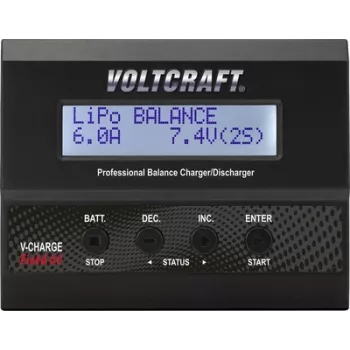 Acculader Voltcraft V-Charge 60 12V 6A — Multifunctionele lader voor 12V loodaccu's