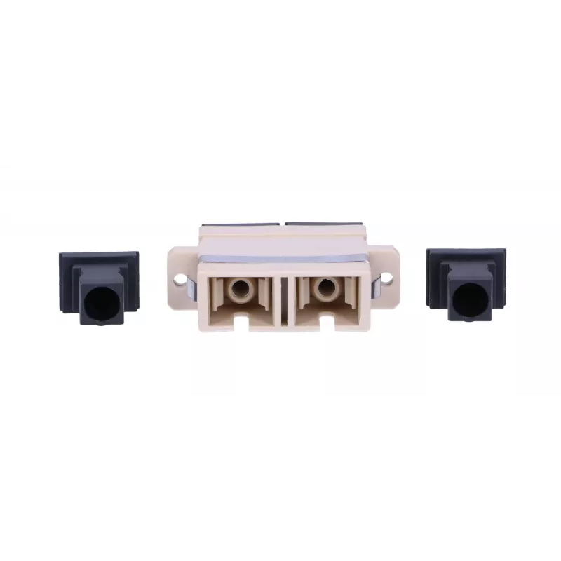 Glasvezeladapter Extralink SC/UPC multimode duplex, bus–bus, grijs