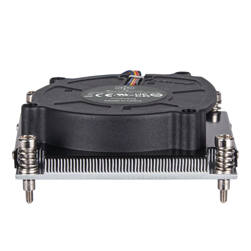 Processorkoeler SILVERSTONE SST-XE01-1700A — 8 cm ventilator, 1000–5500 tpm, dual-kogellager, zwart