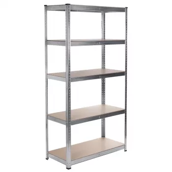 Opslagrek GreenBlue GB378 verzinkt metaal 5 planken, verzinkt staal, 900×400 mm, max. 75 kg per plank