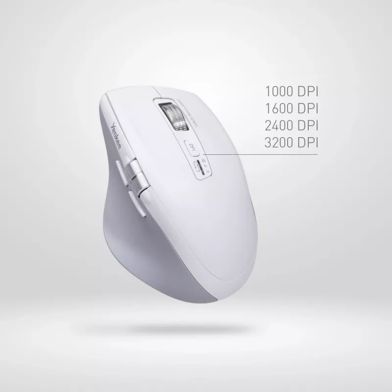 Draadloze muis YENKEE 2095WH SPIN DUAL Smart Flying Scroll