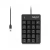 Delock 12108 USB Type-C numeriek toetsenbord, 19 toetsen, zwart
