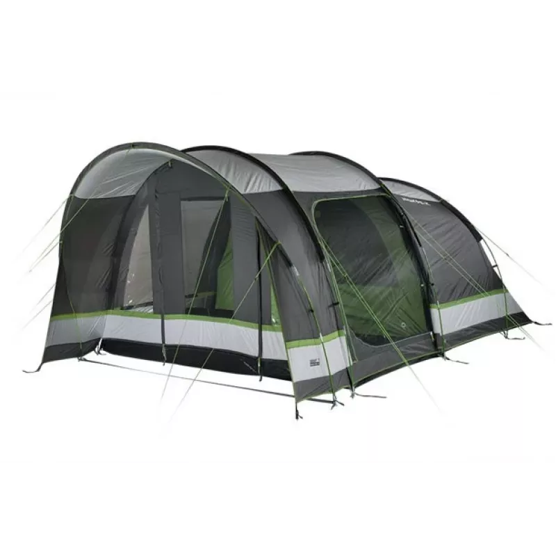 High Peak Brixen 5.0 koepeltent 5 personen zwart, groen, grijs