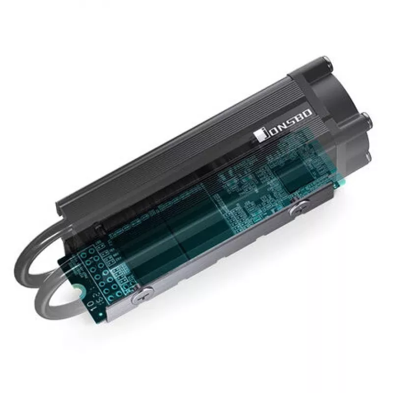 M.2 SSD-koeler Jonsbo M.2-7 zwart — passieve koelplaat voor M.2-drives, plat aluminium ontwerp