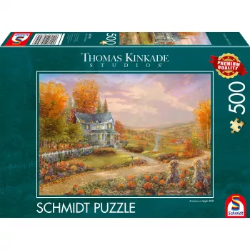 Thomas Kinkade Studios: herfst in Apple Hill, puzzel 500 stukjes
