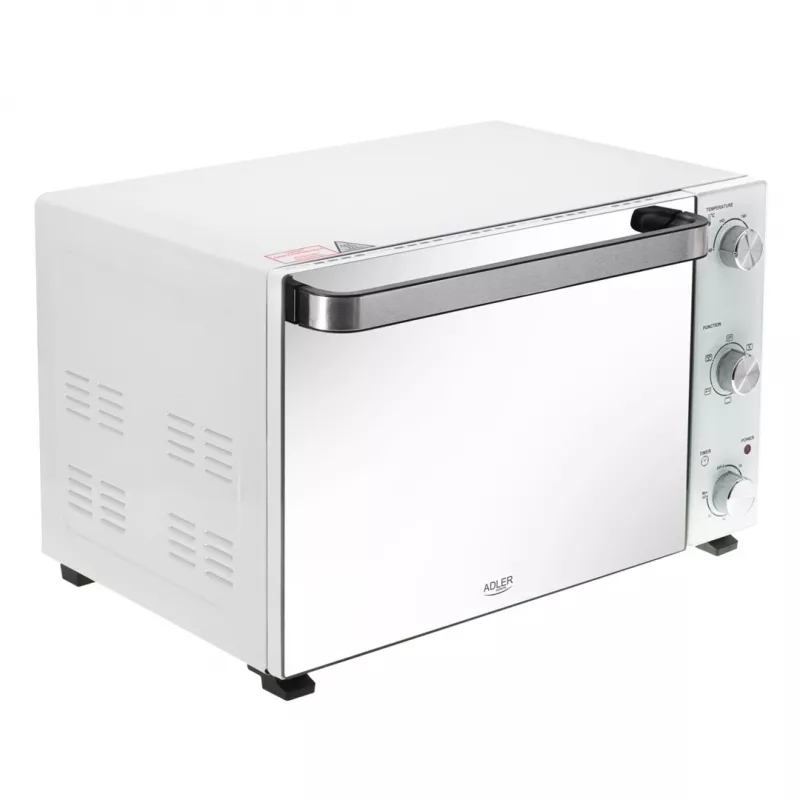 Elektrische tafeloven Adler AD 6027, 48 L inhoud, 1800 W, wit