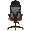 Gamingstoel CANYON Wave MCH02 — mesh rugleuning, ergonomisch ontwerp, zwart/oranje
