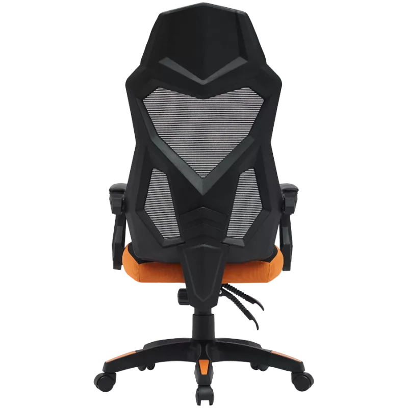 Gamingstoel CANYON Wave MCH02 — mesh rugleuning, ergonomisch ontwerp, zwart/oranje