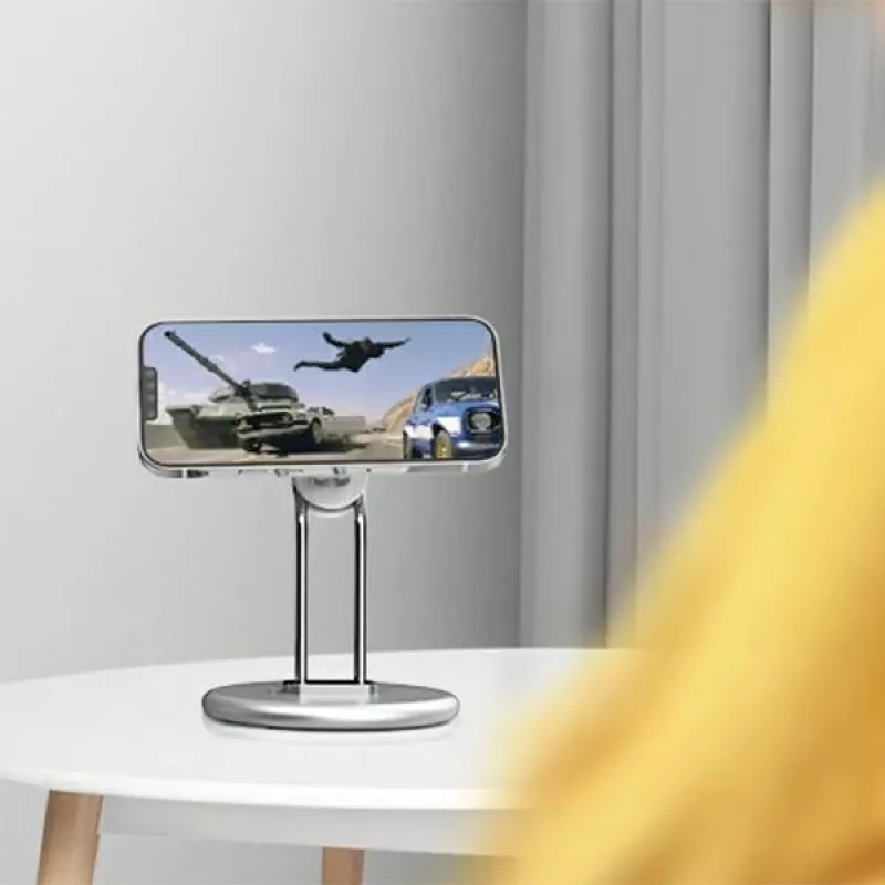Telefoonstandaard SODI SIM-300 zilver MagSafe – deskthouder voor MagSafe-compatibele iPhone