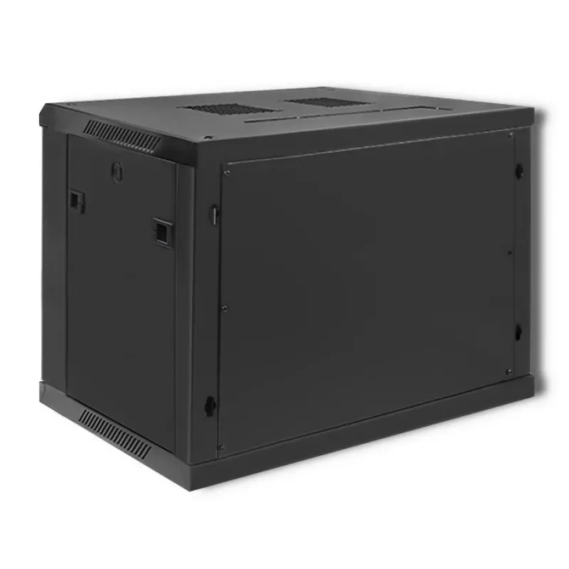 19 inch rackkast QOLTEC 54463 9U 600x500x450 mm metalen behuizing voor netwerkapparatuur