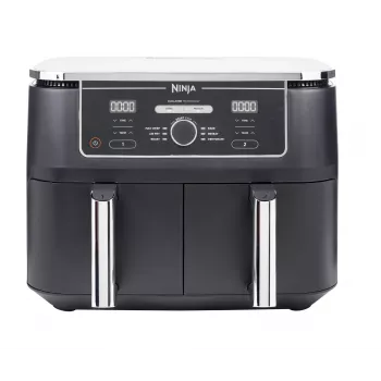 Ninja AF400EU heteluchtfriteuse dubbel 9,5 L standalone 2470 W heteluchtfriteuse zwart