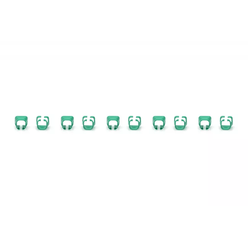 DIGITUS - kabelclips met kleurcodering - voor patchkabels - groen (verpakking van 100) (A-CC-G)