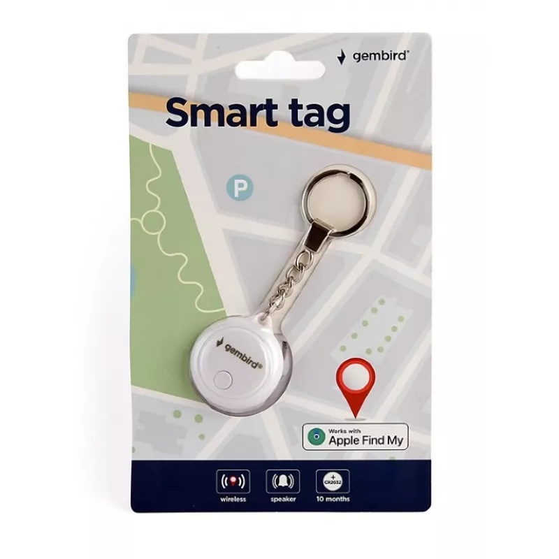 Smart tag Gembird TA-TAG-01-W wit