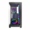 PC-behuizing MODECOM Volcano Stellar 5F ATX Midi Tower, gehard glas, 5 voorgeïnstalleerde ventilatoren, USB‑C, ondersteunt microATX/ATX, max. GPU 420 mm, CPU-koelerhoogte 175 mm