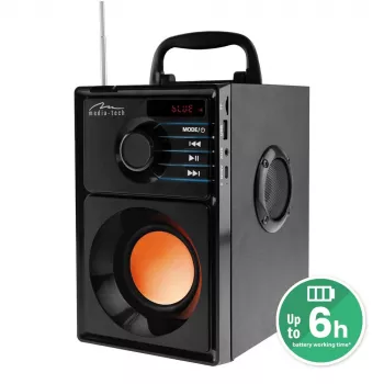 Media-Tech BOOMBOX BT 15 W stereo draagbare luidspreker Zwart