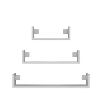 Topeshop MOBI 3P BIEL Plank Zwevende plank Wandmontage Spaanplaat, Wit