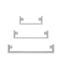 Topeshop MOBI 3P BIEL Plank Zwevende plank Wandmontage Spaanplaat, Wit