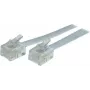 Telefoon-modulairkabel ShiverPeaks 70095-W met 6/4 western (RJ11)-stekker