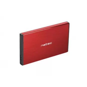 NATEC HDD-behuizing RHINO GO (USB 3.0, 2.5, RED)